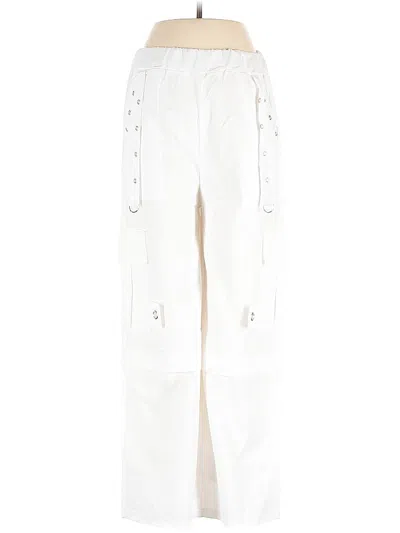 Pre-owned Unbranded Cargo Pants In White
