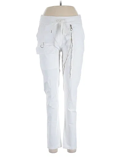 Pre-owned Unbranded Cargo Pants In White