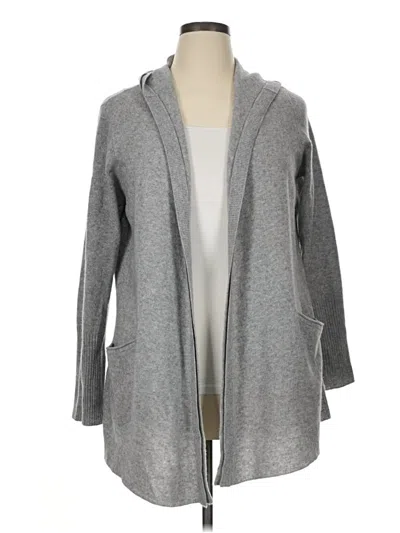 Pre-owned Unbranded Cashmere Cardigan Sweater In Gray