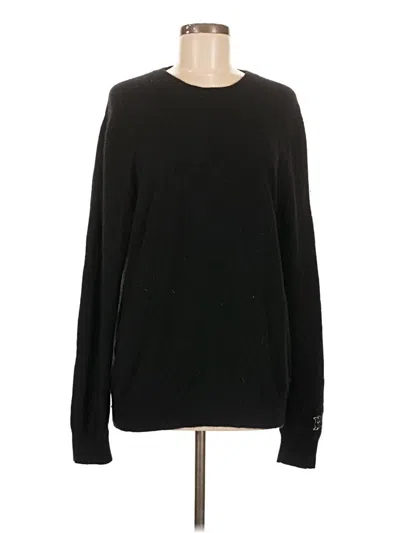 Pre-owned Unbranded Cashmere Pullover Sweater In Black