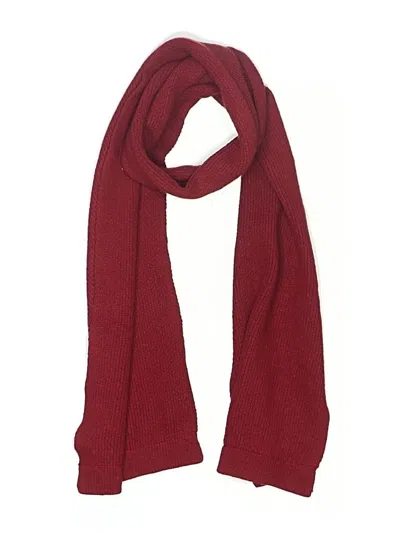 Pre-owned Unbranded Cashmere Scarf In Burgundy