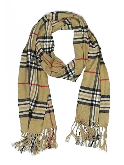 Pre-owned Unbranded Cashmere Scarf In Yellow