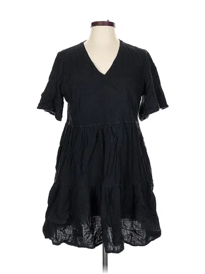 Pre-owned Unbranded Casual Dress In Black