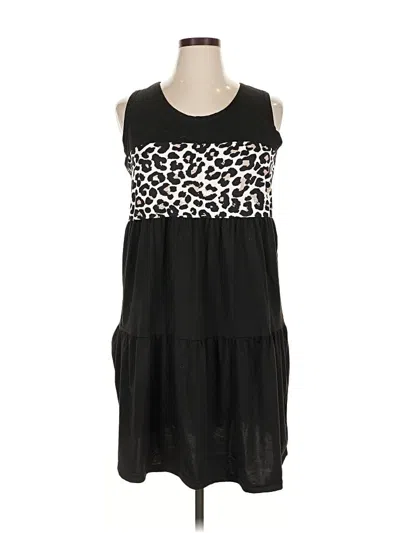 Pre-owned Unbranded Casual Dress In Black