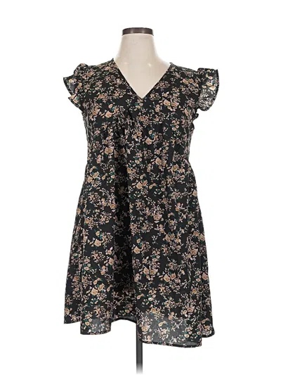 Pre-owned Unbranded Casual Dress In Black