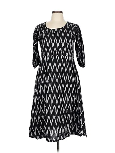 Pre-owned Unbranded Casual Dress In Black