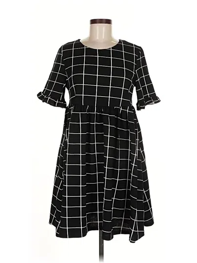 Pre-owned Unbranded Casual Dress In Black