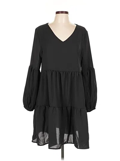 Pre-owned Unbranded Casual Dress In Black