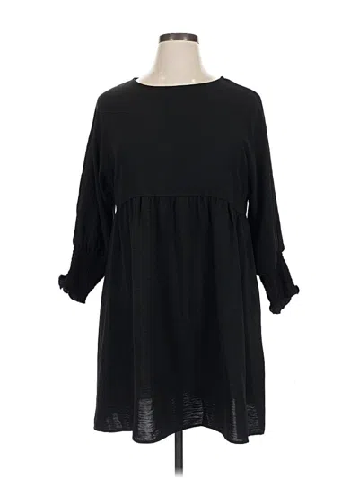 Pre-owned Unbranded Casual Dress In Black