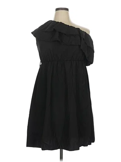 Pre-owned Unbranded Casual Dress In Black