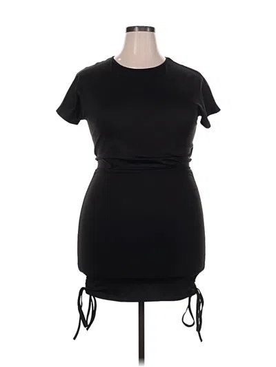 Pre-owned Unbranded Casual Dress In Black
