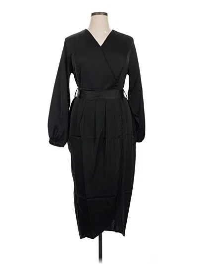 Pre-owned Unbranded Casual Dress In Black