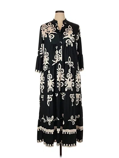 Pre-owned Unbranded Casual Dress In Black
