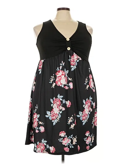 Pre-owned Unbranded Casual Dress In Black