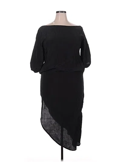 Pre-owned Unbranded Casual Dress In Black