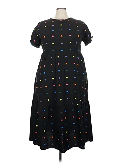Pre-owned Unbranded Casual Dress In Black