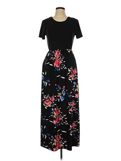 Pre-owned Unbranded Casual Dress In Black