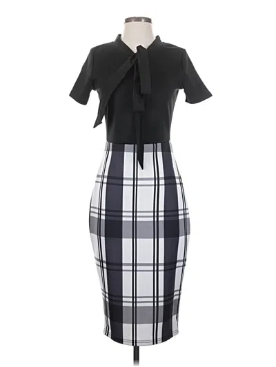Pre-owned Unbranded Casual Dress In Black