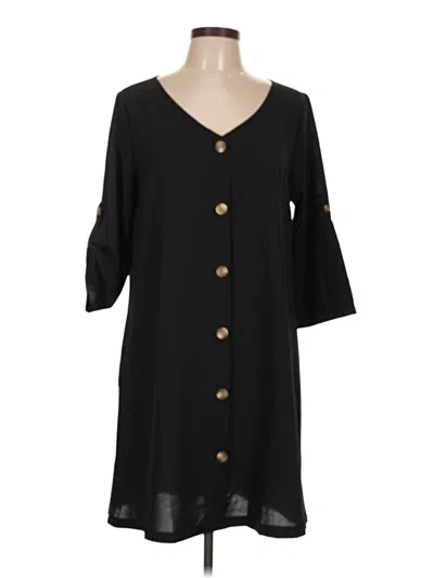Pre-owned Unbranded Casual Dress In Black