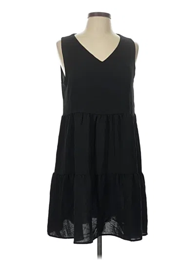 Pre-owned Unbranded Casual Dress In Black