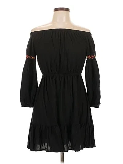 Pre-owned Unbranded Casual Dress In Black