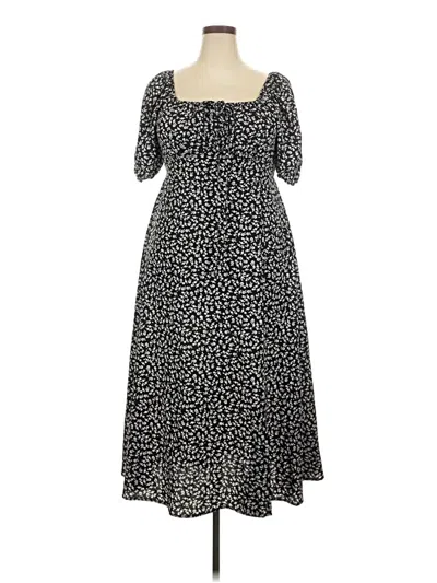 Pre-owned Unbranded Casual Dress In Black