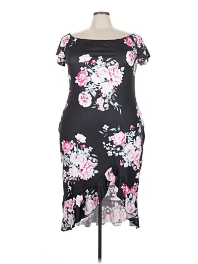 Pre-owned Unbranded Casual Dress In Black