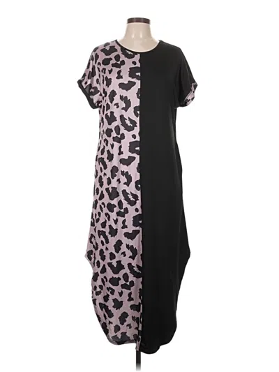 Pre-owned Unbranded Casual Dress In Black