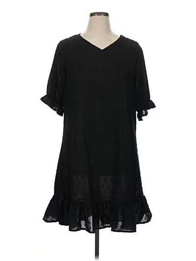 Pre-owned Unbranded Casual Dress In Black