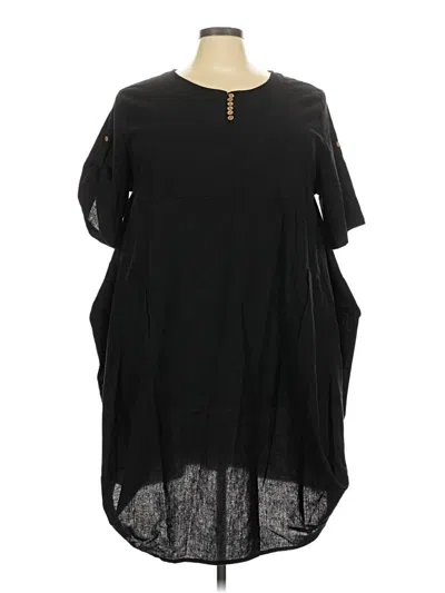 Pre-owned Unbranded Casual Dress In Black