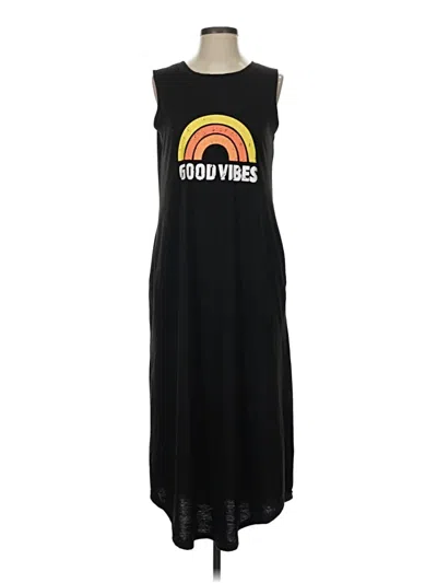 Pre-owned Unbranded Casual Dress In Black