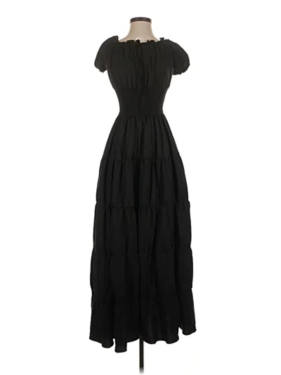Pre-owned Unbranded Casual Dress In Black
