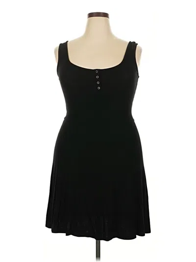 Pre-owned Unbranded Casual Dress In Black