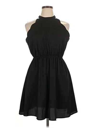 Pre-owned Unbranded Casual Dress In Black