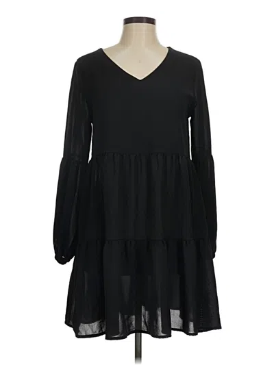 Pre-owned Unbranded Casual Dress In Black