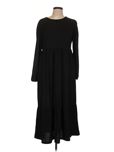 Pre-owned Unbranded Casual Dress In Black