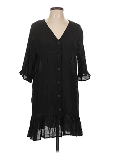 Pre-owned Unbranded Casual Dress In Black