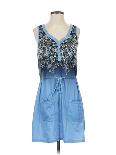 Pre-owned Unbranded Casual Dress In Blue