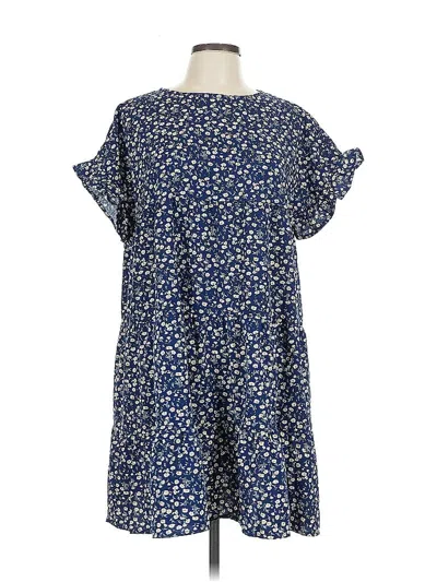 Pre-owned Unbranded Casual Dress In Blue