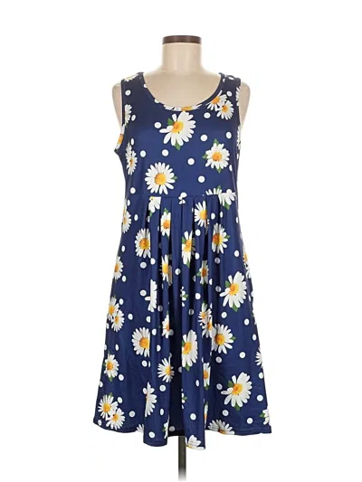 Pre-owned Unbranded Casual Dress In Blue