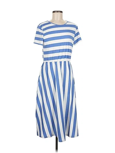 Pre-owned Unbranded Casual Dress In Blue