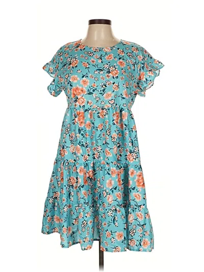 Pre-owned Unbranded Casual Dress In Blue