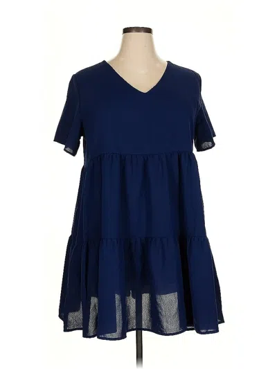 Pre-owned Unbranded Casual Dress In Blue