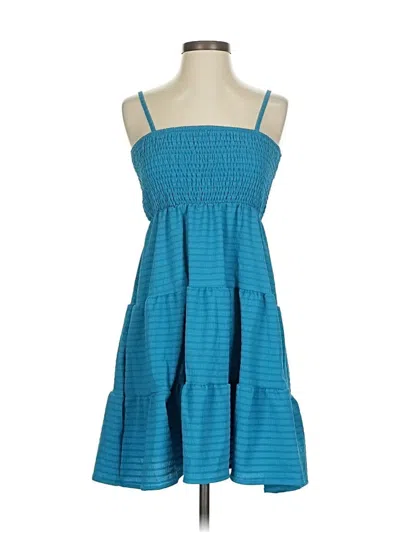 Pre-owned Unbranded Casual Dress In Blue