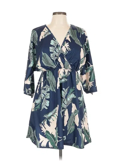 Pre-owned Unbranded Casual Dress In Blue