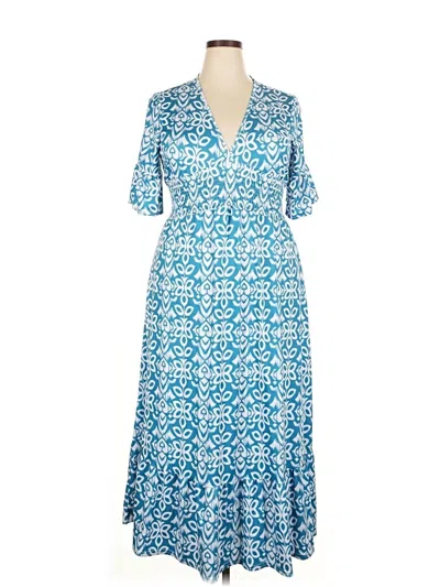 Pre-owned Unbranded Casual Dress In Blue