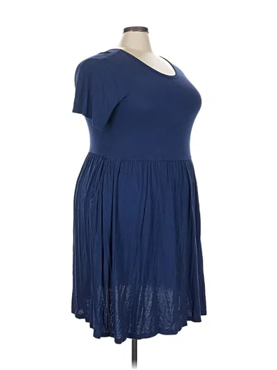 Pre-owned Unbranded Casual Dress In Blue
