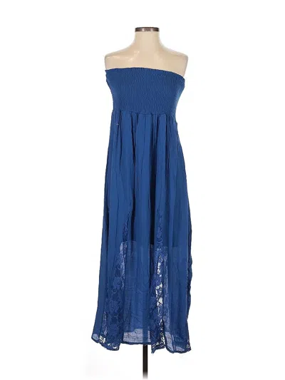 Pre-owned Unbranded Casual Dress In Blue