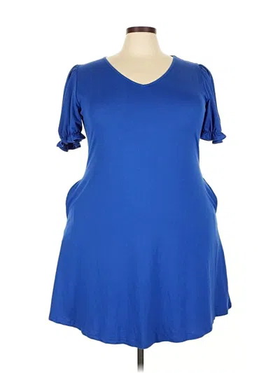 Pre-owned Unbranded Casual Dress In Blue