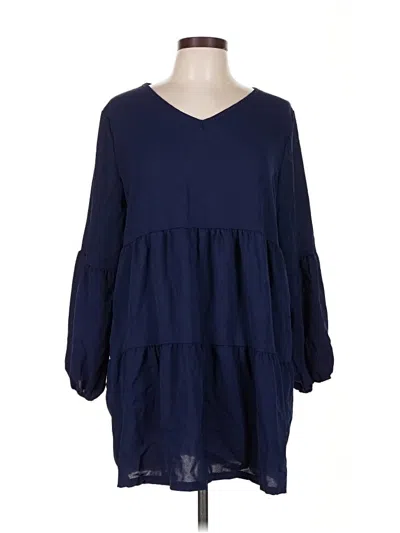 Pre-owned Unbranded Casual Dress In Blue